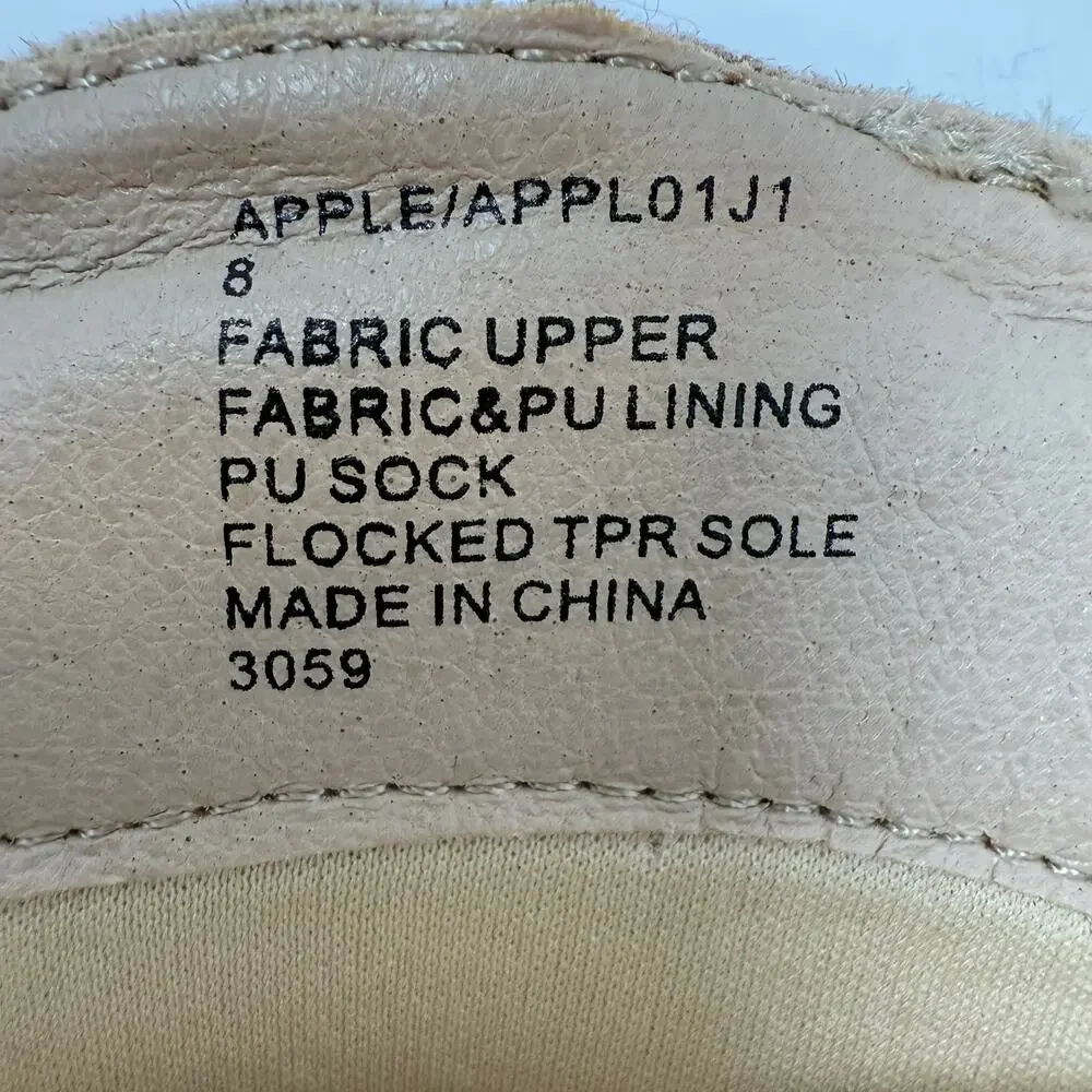 Madden Girl Apple Western Boots Womens 8 Sand Rhinestones Cowboy Boots NIB - Picture 15 of 15